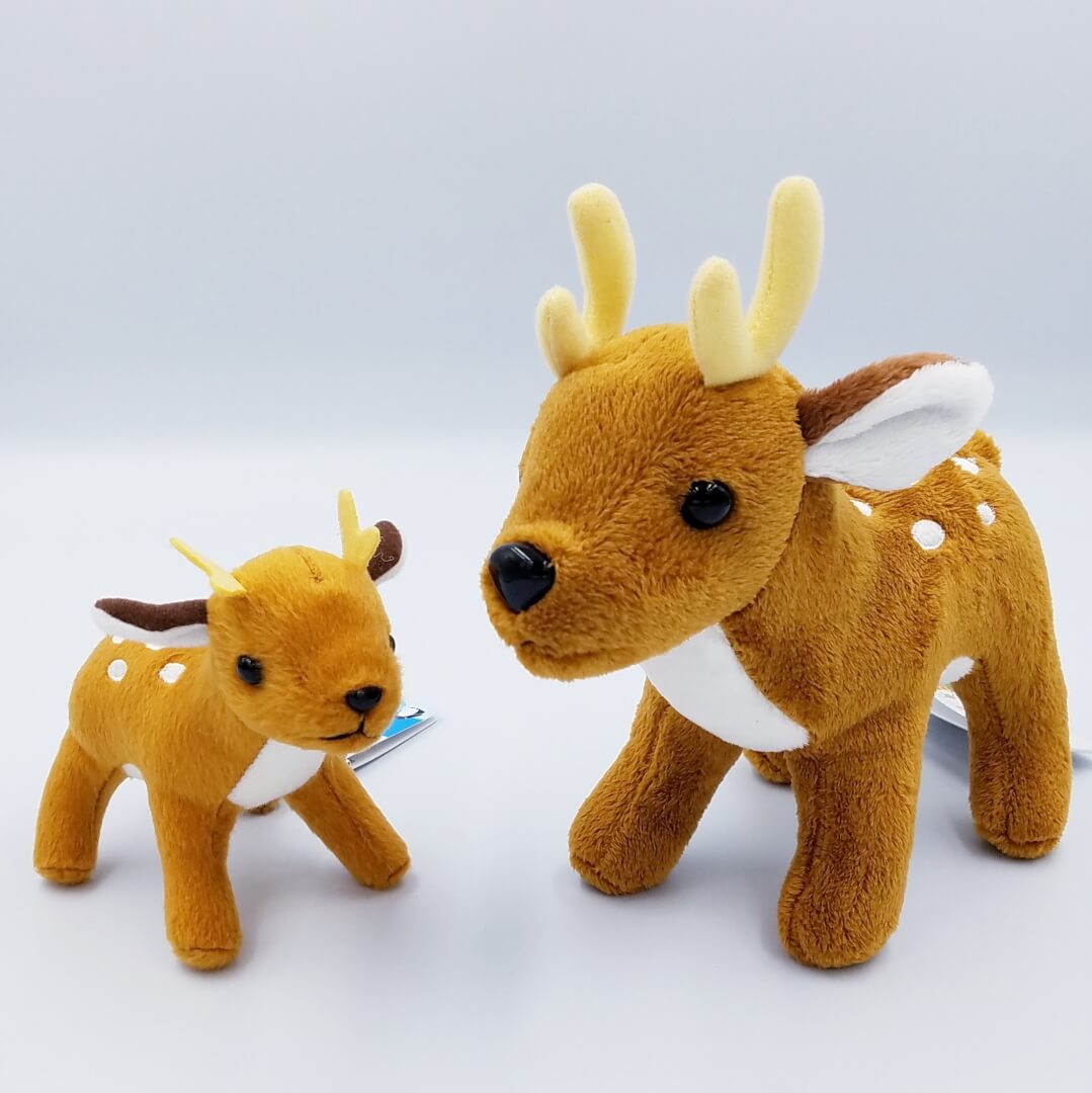 鹿 ぬいぐるみｂ 三楽洞 奈良 大和路の思い出に 奈良伝統工芸品 海外土産